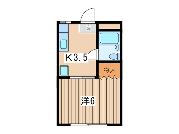 コーポイイジマの物件間取画像